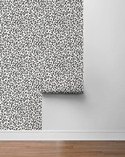 product image for Classic Leopard Black/Tan Peel-and-Stick Wallpaper from the Daisy Bennett Collection by NextWall 50