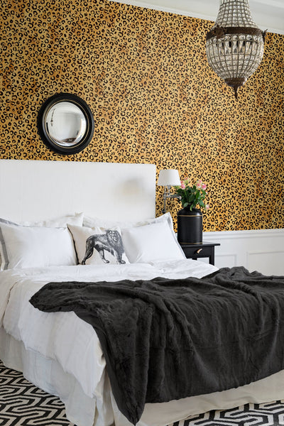 product image for Classic Leopard Natural Tan Peel-and-Stick Wallpaper from the Daisy Bennett Collection by NextWall 37