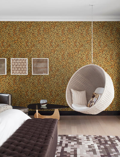 product image for Classic Leopard Natural Tan Peel-and-Stick Wallpaper from the Daisy Bennett Collection by NextWall 99