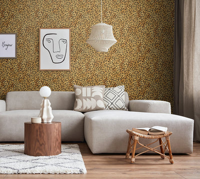 product image for Classic Leopard Natural Tan Peel-and-Stick Wallpaper from the Daisy Bennett Collection by NextWall 51