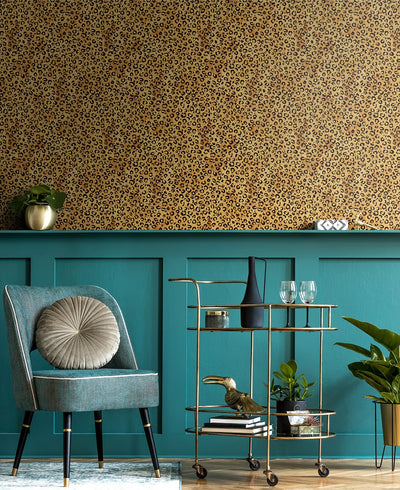 product image for Classic Leopard Natural Tan Peel-and-Stick Wallpaper from the Daisy Bennett Collection by NextWall 27