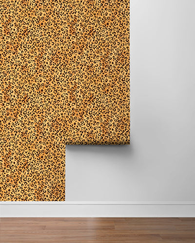 product image for Classic Leopard Natural Tan Peel-and-Stick Wallpaper from the Daisy Bennett Collection by NextWall 91