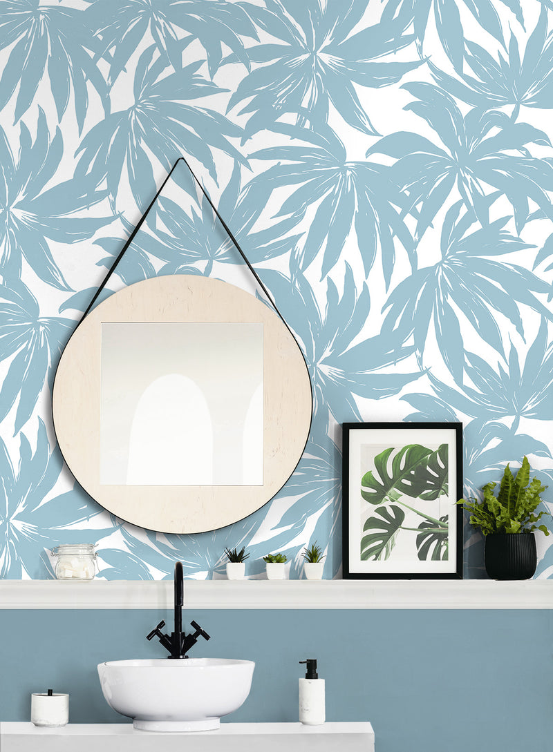 media image for Palma Wallpaper in Light Blue 216