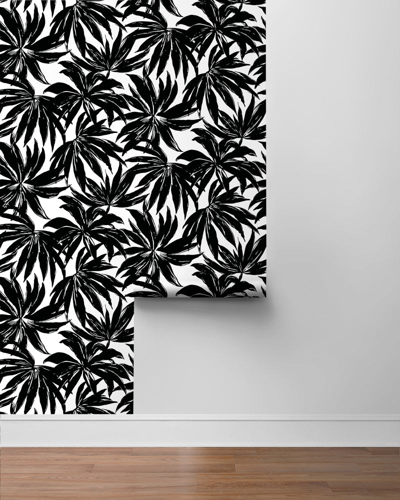 media image for Palma Wallpaper in Black 266