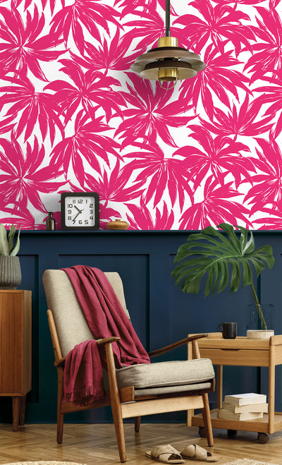 product image for Palma Wallpaper in Hot Pink 38