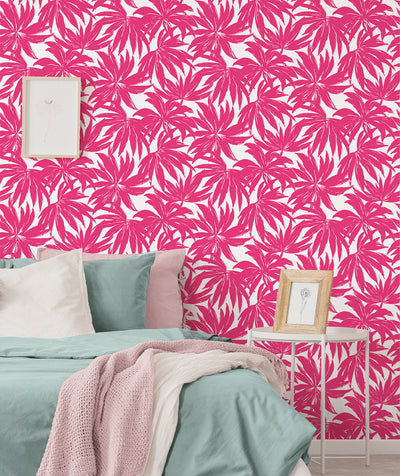 product image for Palma Wallpaper in Hot Pink 23