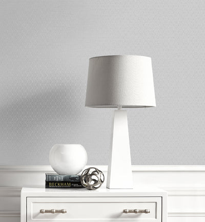 product image for Fifth Avenue Diamond Metallic Silver Wallpaper from Deco 2 by Collins & Company 55