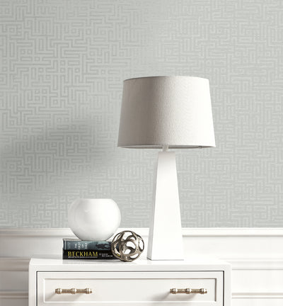 product image for Rockefellar Maze Slate Grey Wallpaper from Deco 2 by Collins & Company 63