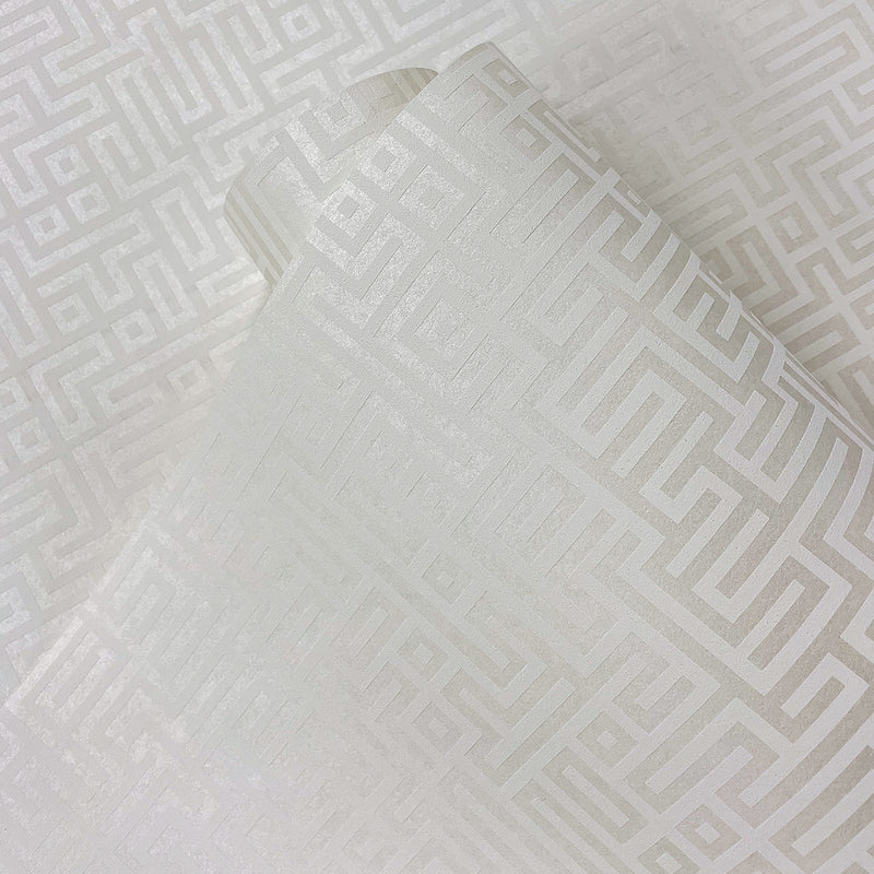 media image for Rockefellar Maze Metallic Pearl Wallpaper from Deco 2 by Collins & Company 249