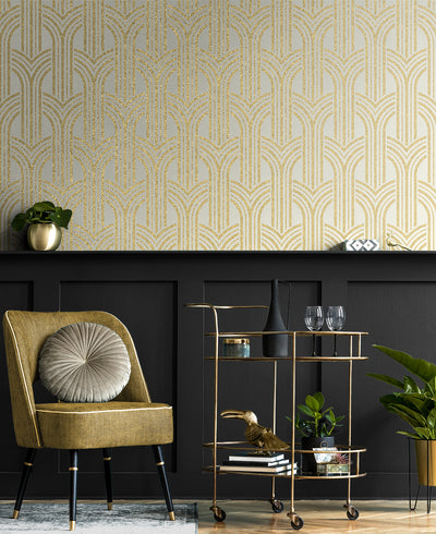 product image for Broadway Arches Golden Nugget Wallpaper from Deco 2 by Collins & Company 33