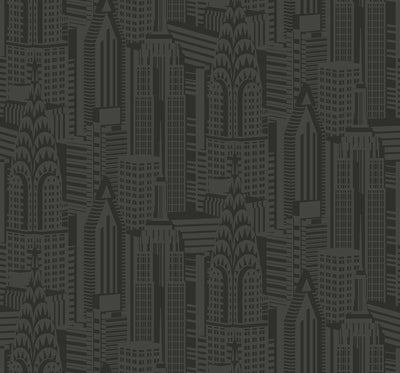 product image of Manhattan Skyline Midnight Wallpaper from Deco 2 by Collins & Company 577