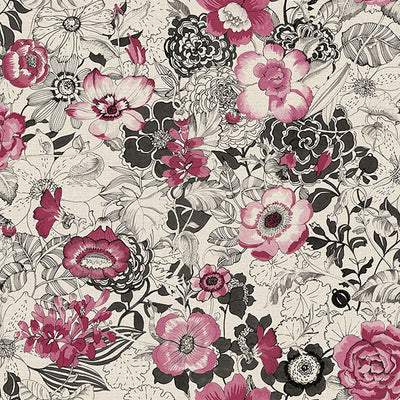 product image of Penny Pink Floral Wallpaper from Design Department by Brewster 568