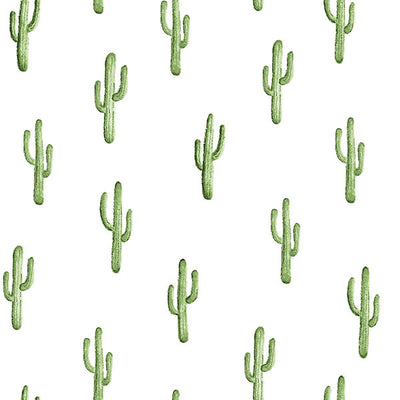 product image of Peron Green Cactus Wallpaper from Design Department by Brewster 569