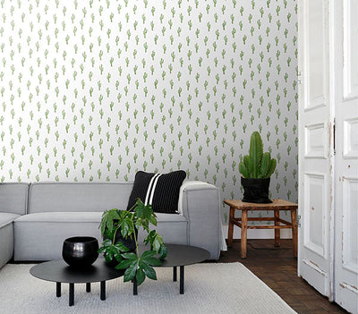 product image for Peron Green Cactus Wallpaper from Design Department by Brewster 17