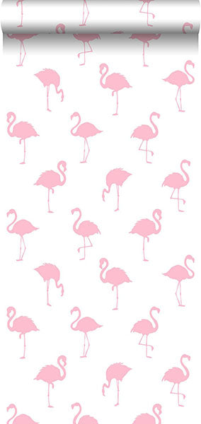 product image for Lovett Pink Flamingo Wallpaper from Design Department by Brewster 1