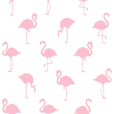 product image of Lovett Pink Flamingo Wallpaper from Design Department by Brewster 538