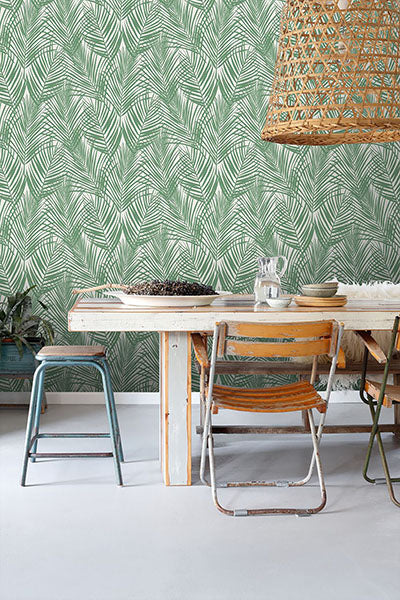 product image for Fifi Green Palm Frond Wallpaper from Design Department by Brewster 9