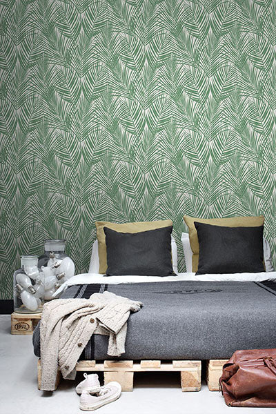 product image for Fifi Green Palm Frond Wallpaper from Design Department by Brewster 97