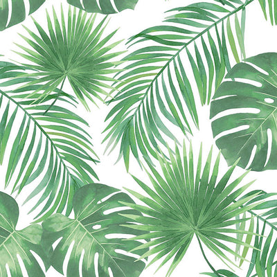 product image of Patti Light Green Leaves Wallpaper from Design Department by Brewster 571