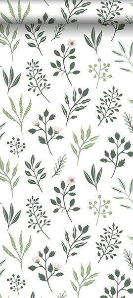 product image for Cynara White Scandinavian Floral Wallpaper from Design Department by Brewster 70