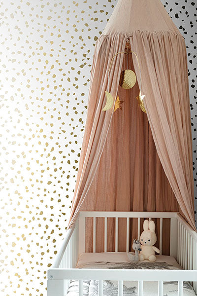 product image for confetti gold terrazzo wallpaper from design department by brewster 5 93