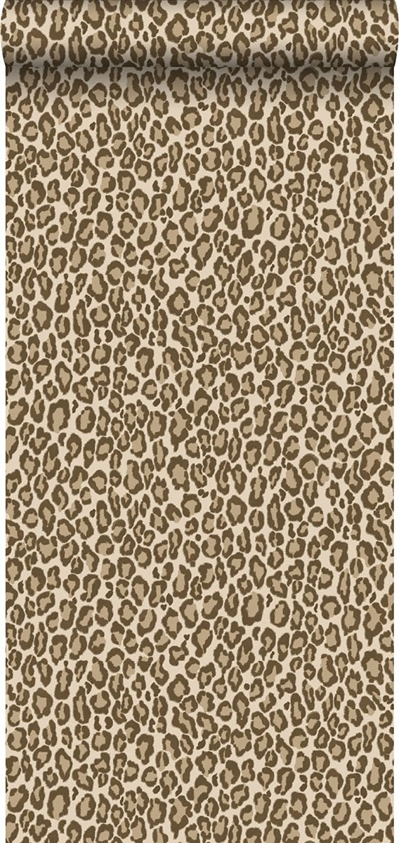 media image for Cicely Brown Leopard Skin Wallpaper from Design Department by Brewster 287