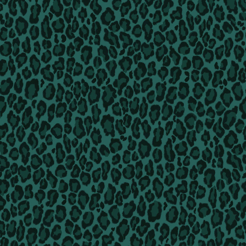 media image for Cicely Green Leopard Skin Wallpaper from Design Department by Brewster 282