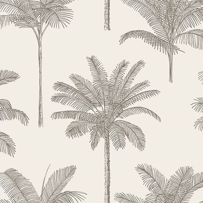 product image of Taj Beige Palm Trees Wallpaper from Design Department by Brewster 580