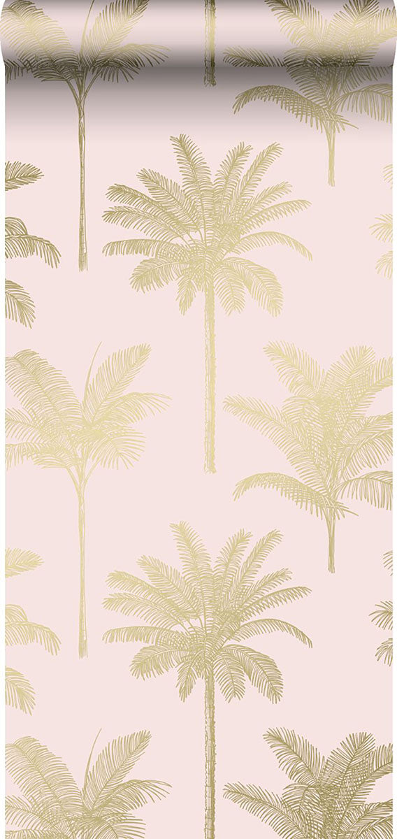 media image for Taj Blush Palm Trees Wallpaper from Design Department by Brewster 258