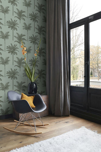 product image for Taj Sage Palm Trees Wallpaper from Design Department by Brewster 73