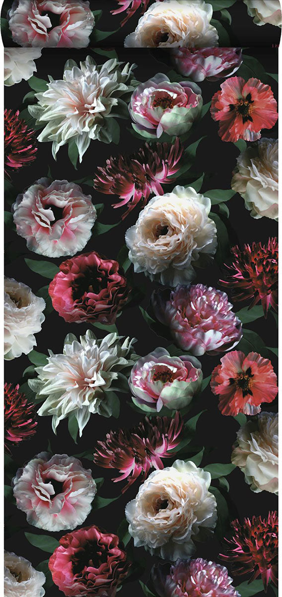 Shop Contessa Ruby Flowers Wallpaper from Design Department by Brewster ...