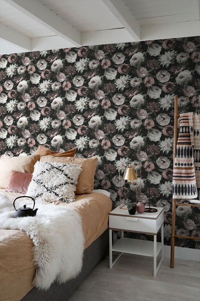 product image for Contessa Blush Flowers Wallpaper from Design Department by Brewster 43