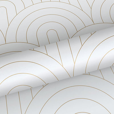 product image for Lalique White Art Deco Motif Wallpaper from Design Department by Brewster 90