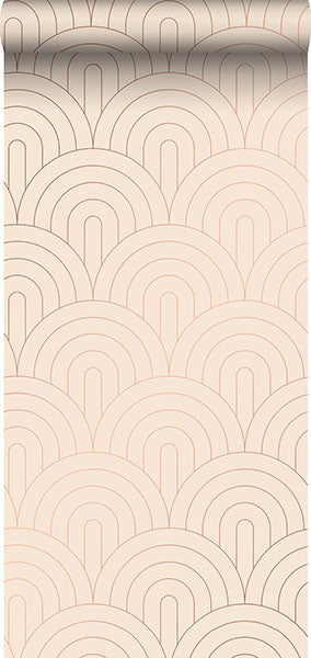 media image for Lalique Pink Art Deco Motif Wallpaper from Design Department by Brewster 213