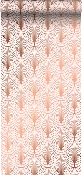 product image for Lempicka Pink Art Deco Motif Wallpaper from Design Department by Brewster 0