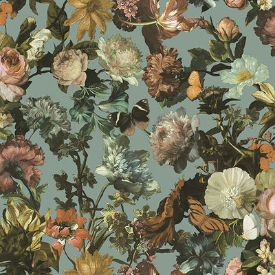 product image of Zarinda Light Blue Flowers Wallpaper from Design Department by Brewster 525