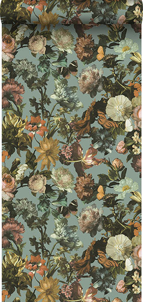 product image for Zarinda Light Blue Flowers Wallpaper from Design Department by Brewster 81