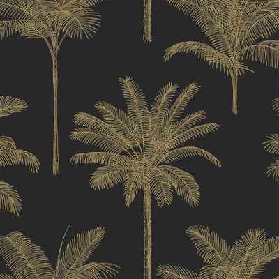 product image for Taj Black Palm Trees Wallpaper from Design Department by Brewster 15