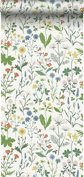 product image for Fiore Green Wildflowers Wallpaper from Design Department by Brewster4 77