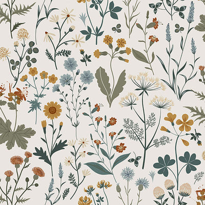 product image for Fiore Blue Wildflowers Wallpaper from Design Department by Brewster 14