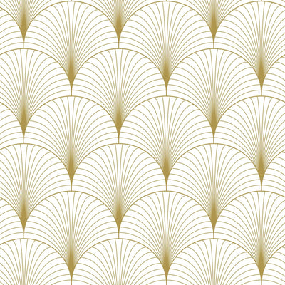 product image of Lempicka White Art Deco Motif Wallpaper from Design Department by Brewster 551