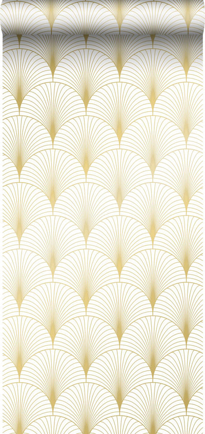 product image for Lempicka White Art Deco Motif Wallpaper from Design Department by Brewster 52