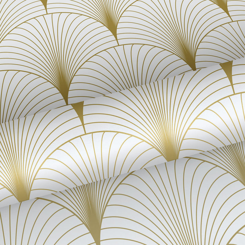 media image for Lempicka White Art Deco Motif Wallpaper from Design Department by Brewster 225