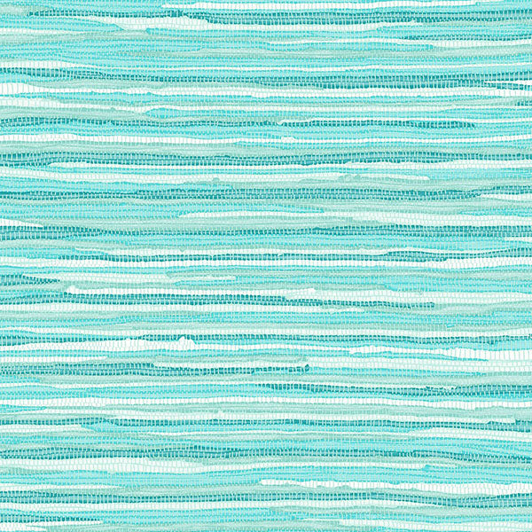 media image for Cabana Turquoise Faux Grasscloth Wallpaper from Design Department by Brewster 260