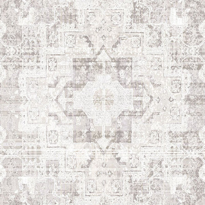 product image for Desmond Beige Distressed Medallion Wallpaper from Design Department by Brewster 71