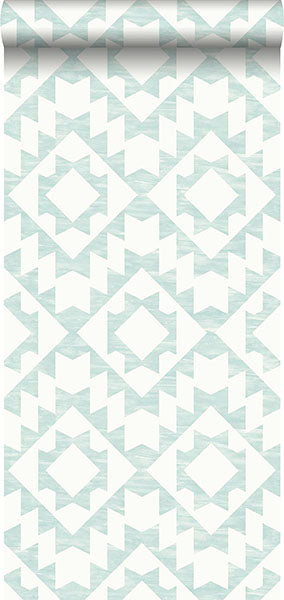 product image for Fantine Mint Geometric Wallpaper from Design Department by Brewster 9