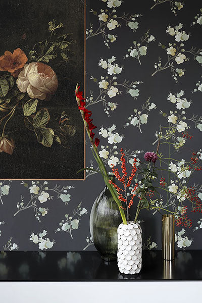 media image for Glinda Sage Floral Wallpaper from Design Department by Brewster 245