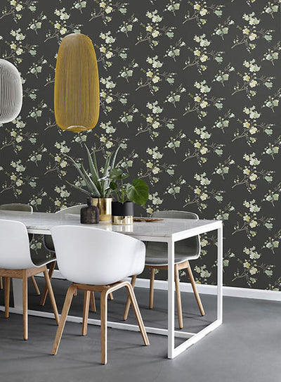 product image for Glinda Sage Floral Wallpaper from Design Department by Brewster 89