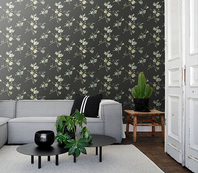 product image for Glinda Sage Floral Wallpaper from Design Department by Brewster 89