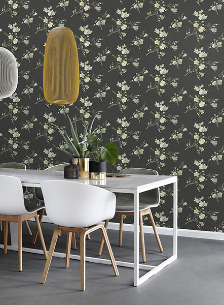 media image for Glinda Sage Floral Wallpaper from Design Department by Brewster 291